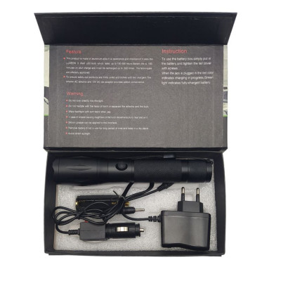 Ручной фонарь аккумуляторный LED STRONG LIGHT FLASHLIGHT 6061 Фонарик мощный светодиодный с фокусировкой луча Ручной фонарь аккумуляторный LED STRONG LIGHT FLASHLIGHT 6061 Фонарик мощный светодиодный с фокусировкой луча