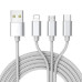 Універсальний кабель розгалужувач 3в1 usb TYPE C lightning для iphone швидка зарядка для телефону Універсальний кабель розгалужувач 3в1 usb TYPE C lightning для iphone швидка зарядка для телефону