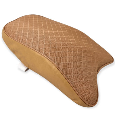 Ортопедическая подушка для шеи поясницы на кресло коричневая на лепучках ортопедический подголовник в машину