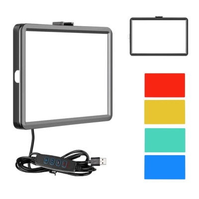 Светодиодная лампа прямоугольная Square Fill Light 15х10 см LED видеосвет с цветными фильтрами для фото видео Светодиодная лампа прямоугольная Square Fill Light 15х10 см LED видеосвет с цветными фильтрами для фото видео