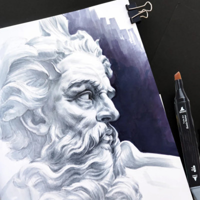 Скетч маркери SKETCHMARKER 48 кольорів Набір для малювання та дизайну двосторонніх маркерів на спиртовій Скетч маркери SKETCHMARKER 48 кольорів Набір для малювання та дизайну двосторонніх маркерів на спиртовій
