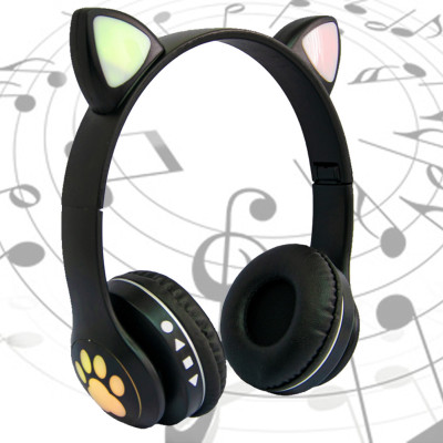 Наушники беспроводные с ушками Cat Ear VZV 23M детские наушники кошачьи ушки с микрофоном Наушники беспроводные с ушками Cat Ear VZV 23M детские наушники кошачьи ушки с микрофоном