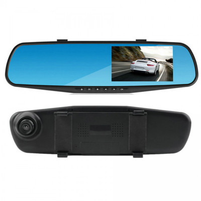 Видеорегистратор зеркало заднего вида с камерой DVR запись Full HD 1080p L6000 Экран 4.5