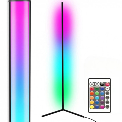 Світлодіодний кутовий RGB торшер підлоговий LED світильник збірної з пультом та регулюванням яскравості 150см Світлодіодний кутовий RGB торшер підлоговий LED світильник збірної з пультом та регулюванням яскравості 150см