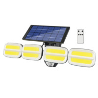 Вуличний прожектор із сонячною панеллю KXK601 Solar 240COB світлодіодний ліхтар із датчиком руху та пультом ДУ Вуличний прожектор із сонячною панеллю KXK601 Solar 240COB світлодіодний ліхтар із датчиком руху та пультом ДУ