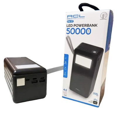 Power bank 50000 mAh повербанк ACL PW07 зарядка для телефона зарядное устройство Lightning Type-C MicroUSB USB Power bank 50000 mAh повербанк ACL PW07 зарядка для телефона зарядное устройство Lightning Type-C MicroUSB USB