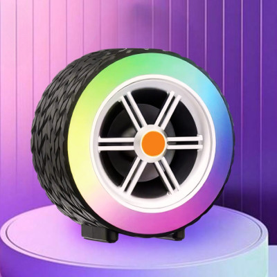 Портативная Bluetooth колонка с RGB подсветкой и TF слотом WSJAR L-024 беспроводная мини колонка колесо