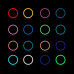 Светодиодная кольцевая цветная RGB лампа LED MJ33 Набор блогера селфи кольцо со штативом Мультиколор 31 см Светодиодная кольцевая цветная RGB лампа LED MJ33 Набор блогера селфи кольцо со штативом Мультиколор 31 см