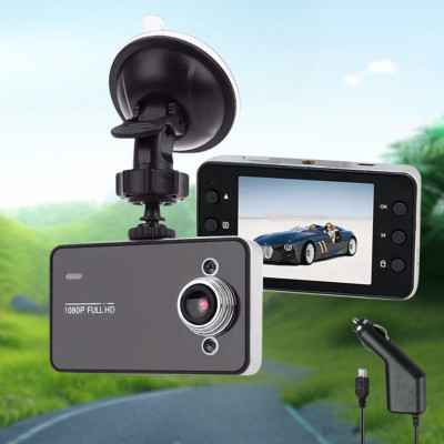 Автомобільний відеореєстратор DVR K6000 FullHD з дисплеєм та нічним баченням реєстратор від прикурювача Автомобільний відеореєстратор DVR K6000 FullHD з дисплеєм та нічним баченням реєстратор від прикурювача