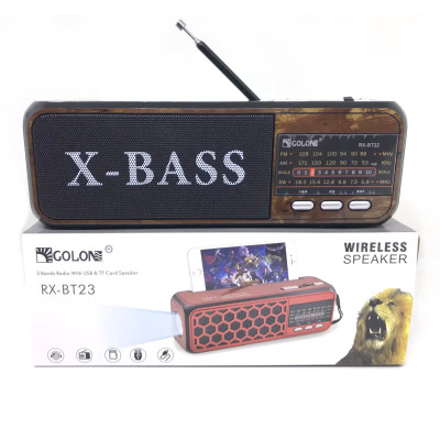 Аккумуляторный радиоприемник GOLON RX BT22 с фонарем и Bluetooth колонкой с входом под usb и флеш карту Аккумуляторный радиоприемник GOLON RX BT22 с фонарем и Bluetooth колонкой с входом под usb и флеш карту
