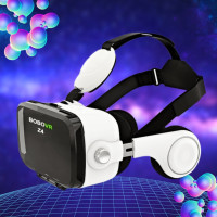 Очки виртуальной реальности для телефона VR SC-G06E Умный 3D шлем гарнитура для просмотра с наушниками Очки виртуальной реальности для телефона VR SC-G06E Умный 3D шлем гарнитура для просмотра с наушниками