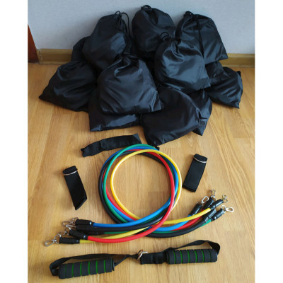 Набор трубчатых эспандеров для упражнений фитнеса и спорта Power Bands 5 жгутов Бубновского чехол резинки Набор трубчатых эспандеров для упражнений фитнеса и спорта Power Bands 5 жгутов Бубновского чехол резинки