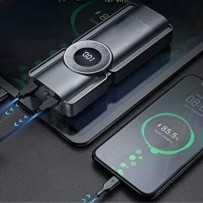 Пускозарядное устройство CP-F77 8000 mAh с компрессором и фонариком пусковая зарядка 400/800A для авто