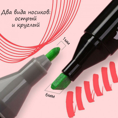 Скетч маркери SKETCHMARKER 40 кольорів Набір двосторонніх маркерів на спиртовій основі для художника Скетч маркери SKETCHMARKER 40 кольорів Набір двосторонніх маркерів на спиртовій основі для художника