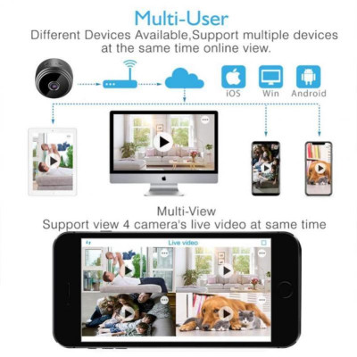 Беспроводная Мини IP камера А9 1080P Full HD c WIFI ночного видения на магнитной основе видеокамера Беспроводная Мини IP камера А9 1080P Full HD c WIFI ночного видения на магнитной основе видеокамера