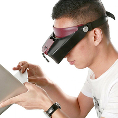Бинокулярная налобная лупа Magnifier очки с регулируемой подсветкой Увеличительные стекла Лупа для рукоделия