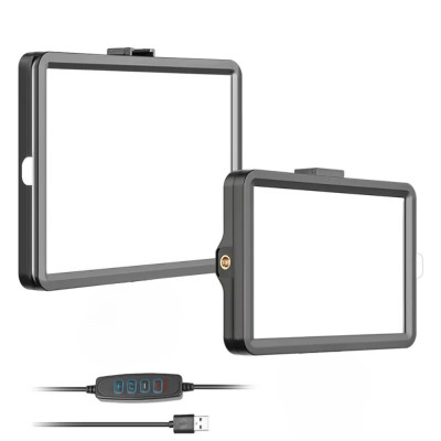 Светодиодная лампа прямоугольная Square Fill Light 15х10 см LED видеосвет с цветными фильтрами для фото видео Светодиодная лампа прямоугольная Square Fill Light 15х10 см LED видеосвет с цветными фильтрами для фото видео