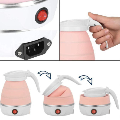 Силіконовий електрочайник дорожній складний Elecreic Kettle 600 мл сучасний портативний електронний чайник Силіконовий електрочайник дорожній складний Elecreic Kettle 600 мл сучасний портативний електронний чайник