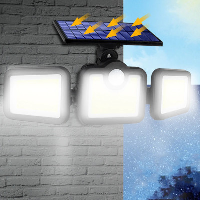 Уличный прожектор Split solar wall lamp NF 1725 Фонарь с датчиком движения и солнечной панелью