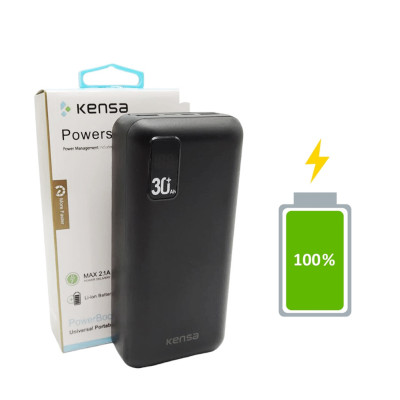 Портативное зарядное устройство 30000 micro USB Type C повербанк на 30000mAh KENSA KP 52 Портативное зарядное устройство 30000 micro USB Type C повербанк на 30000mAh KENSA KP 52