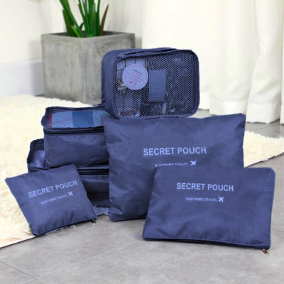 Органайзер дорожній для речей Secret Pouch Сумки у валізу в наборі 6 штук