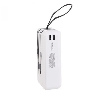 Повербанк 30000 mAh power bank HP976 зарядка для телефона зарядное устройство USB Type-C micro USB  Lightning