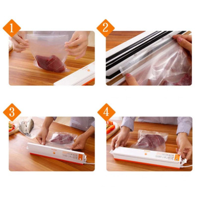 Вакуумний пакувальник Freshpack Pro QH-01 вакууматор ручної продуктів Побутові вакуумні пакувальники Вакуумний пакувальник Freshpack Pro QH-01 вакууматор ручної продуктів Побутові вакуумні пакувальники