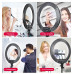 Светодиодная кольцевая лампа Ring fill light 45 см для фото и видео с 3 держателями для телефона Селфи лампа Светодиодная кольцевая лампа Ring fill light 45 см для фото и видео с 3 держателями для телефона Селфи лампа