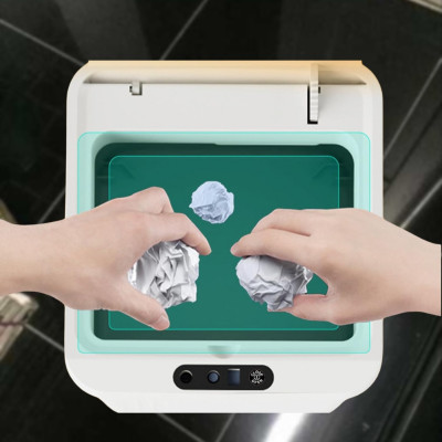 Відро для сміття з автоматичним датчиком руху 13л Smart Trash Barrel сенсорне з кришкою Відро для сміття з автоматичним датчиком руху 13л Smart Trash Barrel сенсорне з кришкою