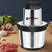 Измельчитель универсальный Hoffmans Electronics НМ-8875 с металлической чашей 5л электрический чоппер 4800Вт Чёрный Измельчитель универсальный Hoffmans Electronics НМ-8875 с металлической чашей 5л электрический чоппер 4800Вт Чёрный