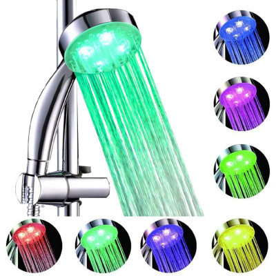 Душевая лейка со светодиодной подсветкой led shower 7 Colors верхний душ ванной комнаты светодиодная насадка Душевая лейка со светодиодной подсветкой led shower 7 Colors верхний душ ванной комнаты светодиодная насадка