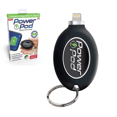 Брелок зарядний пристрій повербанк Power Bank Power Pod зовнішній акумулятор Lightning
