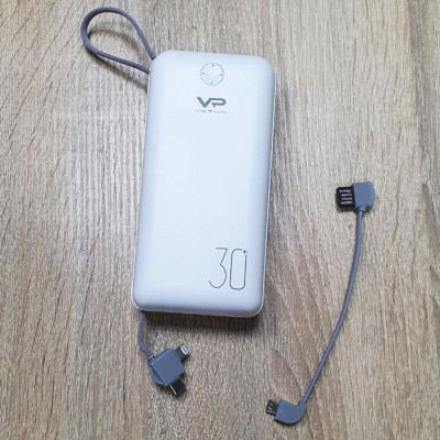 Powerbank Портативный Повербанк Veron 30000 mAh Micro Type С Lightning Пауэрбанк для зарядки телефона