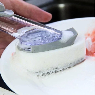 Щітка з дозатором для миття посуду Automatic Decontamination Wok Brush з насадками багатофункціональна Щітка з дозатором для миття посуду Automatic Decontamination Wok Brush з насадками багатофункціональна