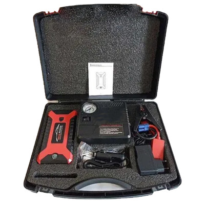 Пускозарядное устройство JUMPSTARTER автомобильная пусковая зарядка портативный бустер с компрессором Пускозарядное устройство JUMPSTARTER автомобильная пусковая зарядка портативный бустер с компрессором