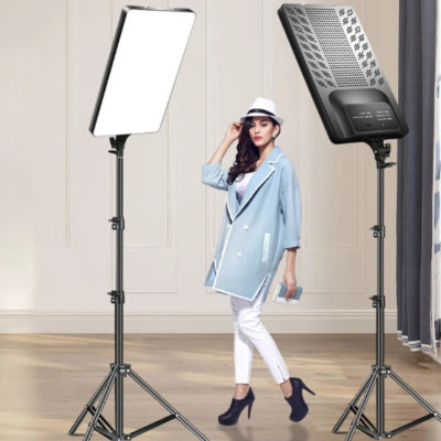 Прямоугольная LED лампа 40х28cм RL-19 с пультом и штативом 2м профессиональный свет для фото видеосъёмки Прямоугольная LED лампа 40х28cм RL-19 с пультом и штативом 2м профессиональный свет для фото видеосъёмки