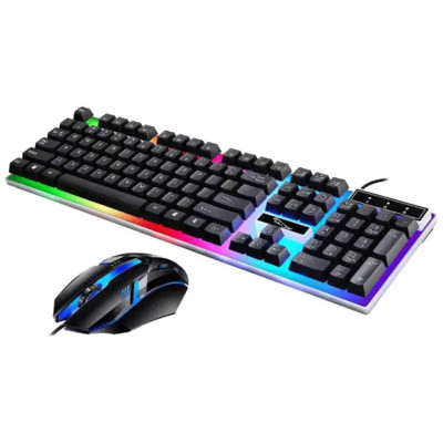 Ігрова клавіатура і мишка, що світиться, Gaming G21B ультратонка механічний ігровий набір Ігрова клавіатура і мишка, що світиться, Gaming G21B ультратонка механічний ігровий набір