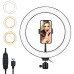Кільцева LED лампа Ring fill Light 30 см світлодіодна від USB селфі кільце з пультом на шнурі