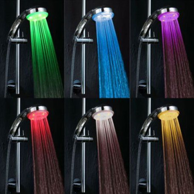 Душевая лейка со светодиодной подсветкой led shower 7 Colors верхний душ ванной комнаты светодиодная насадка Душевая лейка со светодиодной подсветкой led shower 7 Colors верхний душ ванной комнаты светодиодная насадка