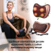 Массажная подушка для шеи и спины 8 шариков Massage pillow Роликовый массажер подушка для тела с ик подогревом Массажная подушка для шеи и спины 8 шариков Massage pillow Роликовый массажер подушка для тела с ик подогревом