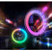 Светодиодная лампа кольцевая 3D RGB 26 см цветная двухсторонняя LED Селфи кольцо для фото блогеров от usb Светодиодная лампа кольцевая 3D RGB 26 см цветная двухсторонняя LED Селфи кольцо для фото блогеров от usb