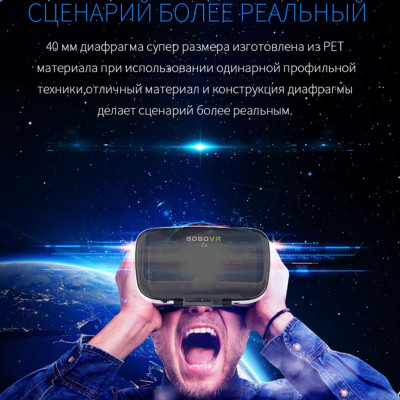 3D очки Шлем виртуальной реальности смартфона BOBO VR Z4 для с пультом и наушниками для телефона 3D очки Шлем виртуальной реальности смартфона BOBO VR Z4 для с пультом и наушниками для телефона