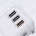 Универсальный сетевой USB адаптер для путешествий и дома Travel Adapter переходник для розеток Белый Универсальный сетевой USB адаптер для путешествий и дома Travel Adapter переходник для розеток Белый