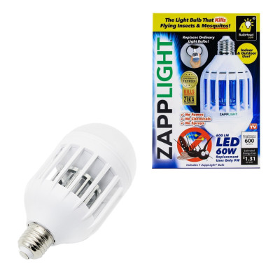 Лампа Світлодіодна від комарів Зап Лайт LED Лампочка знищувач комах 9W Антимоскітна Пастка Лампа Світлодіодна від комарів Зап Лайт LED Лампочка знищувач комах 9W Антимоскітна Пастка