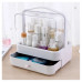 Органайзер для косметики Пылезащитный Водонепроницаемый Cosmetic Storage Box LD 388 Настольный бокс Серый