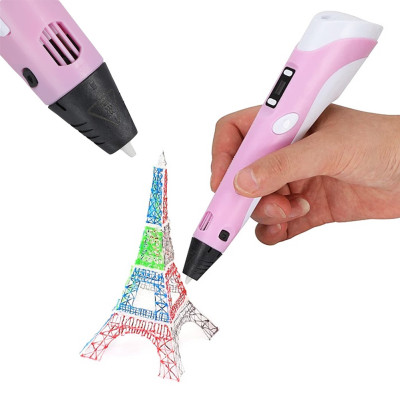3D Ручка для дітей 3Д ручка 3 покоління з дисплеєм LCD Pen 3 фіолетова Набір з Еко Пластиком та трафаретом 3D Ручка для дітей 3Д ручка 3 покоління з дисплеєм LCD Pen 3 фіолетова Набір з Еко Пластиком та трафаретом