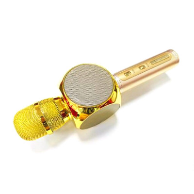 Караоке мікрофон дитячий портативний бездротової Bluetooth USB Золотий Gold Іграшка мікрофони для дітей YS-63 Караоке мікрофон дитячий портативний бездротової Bluetooth USB Золотий Gold Іграшка мікрофони для дітей YS-63