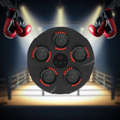 Тренажер для боксу музичний настінний Boxing Електронна мішень 5 цілей ударів з підсвічуванням рукавичками Тренажер для боксу музичний настінний Boxing Електронна мішень 5 цілей ударів з підсвічуванням рукавичками