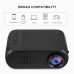 Портативный мини проектор для дома Projector LED YG320 черный с динамиком домашний лед проектор Портативный мини проектор для дома Projector LED YG320 черный с динамиком домашний лед проектор