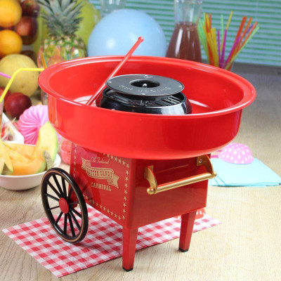 Електричний апарат для виробництва цукрової вати Cotton Candy Maker Червоний Електричний апарат для виробництва цукрової вати Cotton Candy Maker Червоний